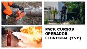 Pack Cursos Operador Florestal (15 h) | Curso Operador de Motosserra - Normas de Operação e Segurança + Curso Operador de Motorroçadora - Normas de Operação e Segurança + Curso Segurança Contra Incêndios - Noções Básicas