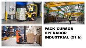 Pack Cursos Operador Industrial (21 h) | Curso Condução de Empilhadores - Normas de Operação e Segurança + Curso Operador de Ponte Rolante - Normas de Op. e Seg. + Curso Operador de Retrátil - Normas de Op. e Seg.